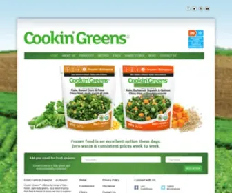 Cookingreens.com(Cookin' Greens) Screenshot