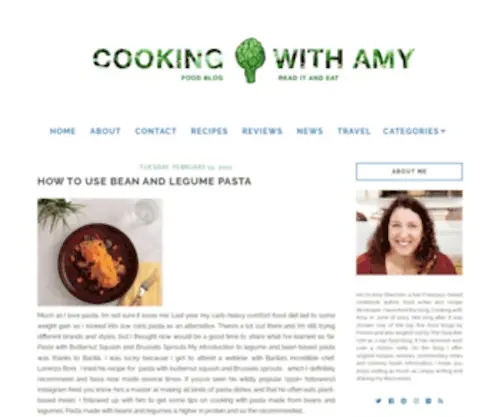 Cookingwithamy.com(A Food Blog) Screenshot