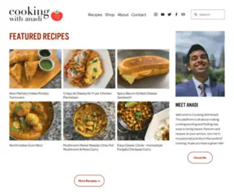 Cookingwithanadi.com(Anadi Misra Recipe Blog) Screenshot