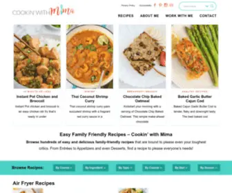 Cookinwithmima.com(Cookin' with Mima) Screenshot