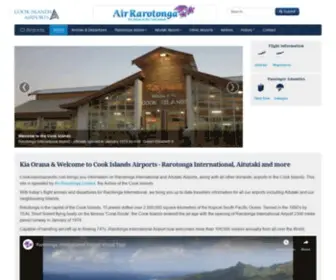 Cookislandsairports.com(Kia Orana & Welcome to Cook Islands Airports) Screenshot