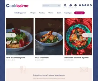 Cookissime.com(Le Magazine des Gastronautes) Screenshot