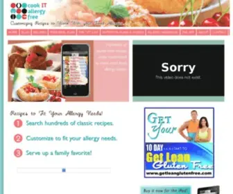 Cookitallergyfree.com(Cook It Allergy Free Blog) Screenshot