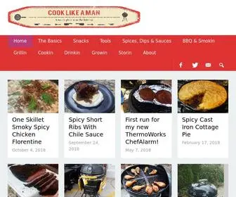 Cooklikeaman.com(Cook Like A Man) Screenshot