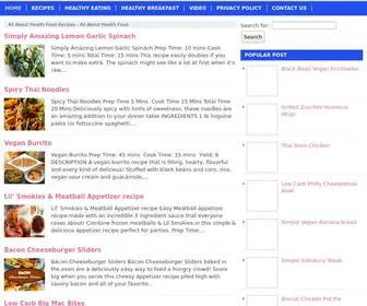 Cookmequick.com(All About Health Food Recipes) Screenshot