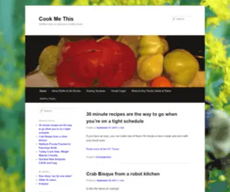 Cookmethis.com(Steffies view on delicious healthy food) Screenshot