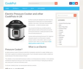 Cookpot.co.uk(Electric Pressure Cooker and other CookPots in UK) Screenshot