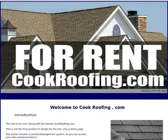 Cookroofing.com(Cook Roofing Contractor) Screenshot