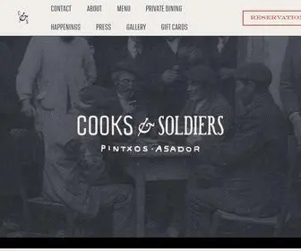 Cooksandsoldiers.com(Cooks & Soldiers) Screenshot