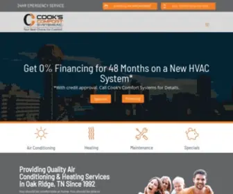 Cookscomfortsystems.com(Cook's Comfort Systems) Screenshot