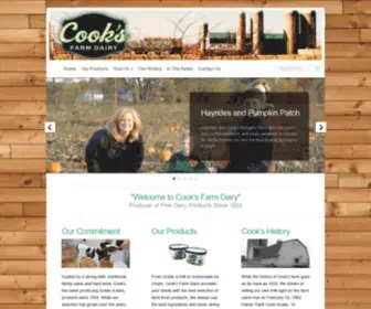 Cooksfarmdairy.com(Cook's Farm Dairy) Screenshot