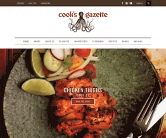 Cooksgazette.com(Cook's Gazette) Screenshot