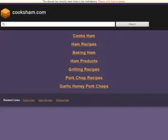 Cooksham.com(Cook's Ham) Screenshot