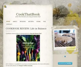 Cookthatbook.com(From the kitchen of a stay) Screenshot