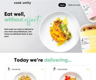 Cookunity.com(A Chef Collective) Screenshot