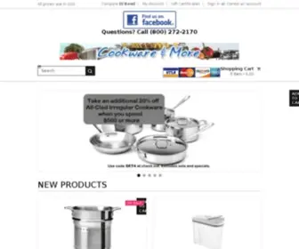 Cookwarenmore.com(Top Rated Cookware) Screenshot