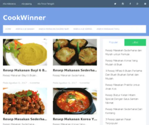 Cookwinner.com(Cookwinner) Screenshot