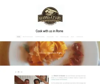 Cookwithusinrome.com(Cook with us in Rome) Screenshot