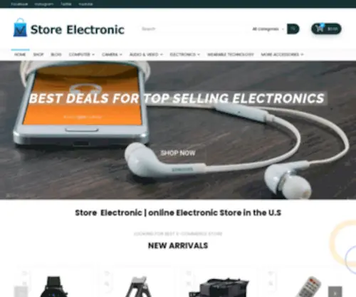 Cool-Gadgets.store(Create an Ecommerce Website and Sell Online) Screenshot