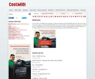 Cool-Midi.com(Cool MIDI) Screenshot