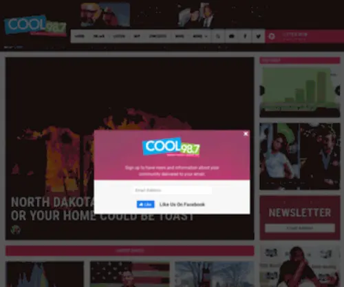 Cool987FM.com(Cool 98.7) Screenshot