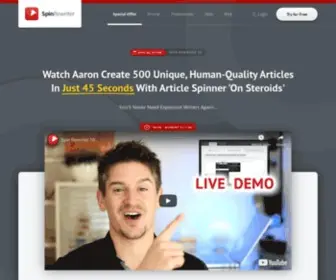 Coolarticlespinner.com(Spin Rewriter) Screenshot