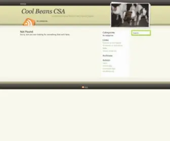 Coolbeanscsa.com(Cool Beans CSA) Screenshot