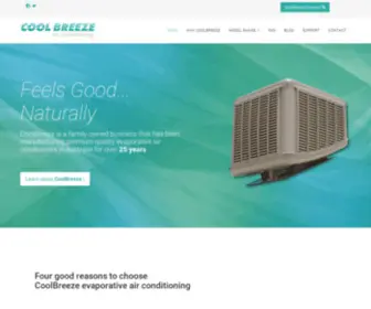 Coolbreeze.com.au(Modern Evaporative Air Conditioning Perth & Melbourne) Screenshot