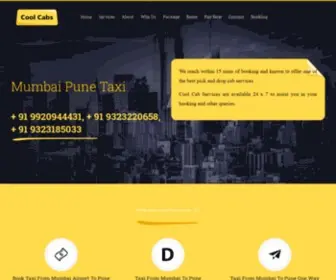 Coolcabservices.in(Mumbai To Pune Taxi Service) Screenshot