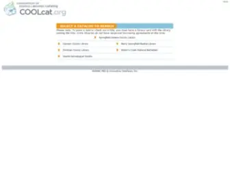 Coolcat.org(COOLcat Consortium Catalogs) Screenshot