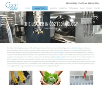 Coolclean.com(Global Leader in CO2 Cleaning) Screenshot