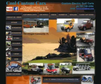 Coolcustomcars.com(Electric Golf Carts & Gas Golf Carts) Screenshot