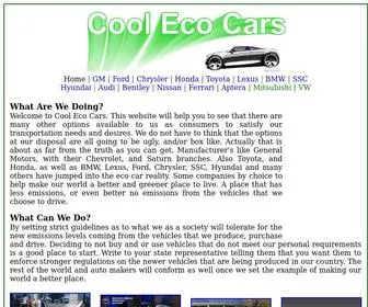 Coolecocars.com(Cool Eco Cars) Screenshot