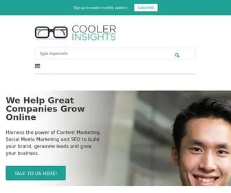 Coolerinsights.com(Cooler Insights) Screenshot