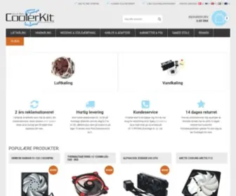 Coolerkit.dk(Vi har alt i vandkøling og luftkøling) Screenshot