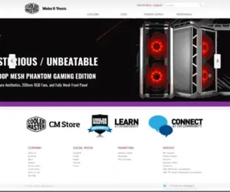 Coolermaster-Usa.com(Cooler Master) Screenshot