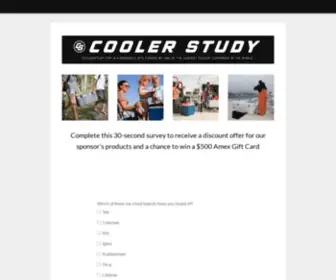 Coolerstudy.com(Enter to Win a Monthly $500 Amex Gift Card) Screenshot