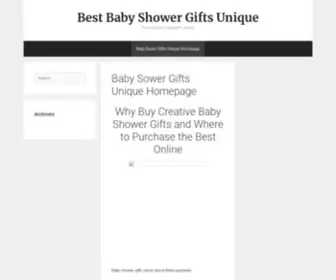 Coolest-Baby-Showers.com(Find the best baby gifts online) Screenshot