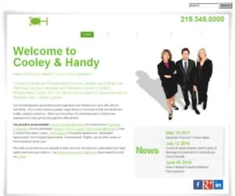 Cooleyhandy.com(Bucks County PA Divorce Lawyers) Screenshot