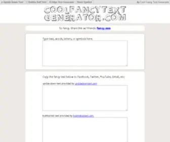 Coolfancytextgenerator.com(Fancy Text Generator) Screenshot