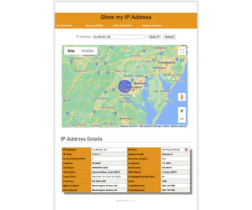 Coolgeo.org(Show my IP Address) Screenshot