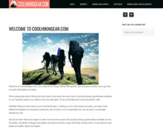 Coolhikinggear.com(Cool hiking Gear) Screenshot