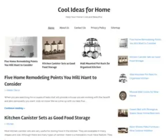 Coolideasforhome.com(Cool Ideas for Home) Screenshot