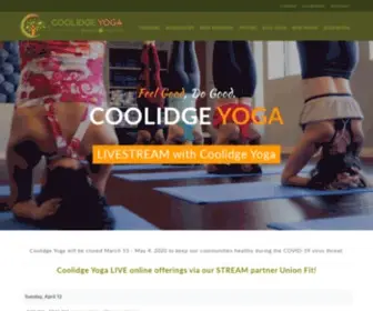 Coolidgeyoga.com(Yoga Classes & Workshops) Screenshot