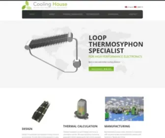 Coolinghouse.com(Where Heat Meets Cool Solutions) Screenshot