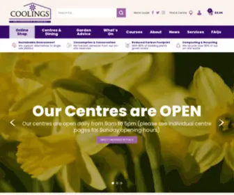 Coolings.co.uk(Buy plants and garden products online from Coolings Online Garden Centre) Screenshot