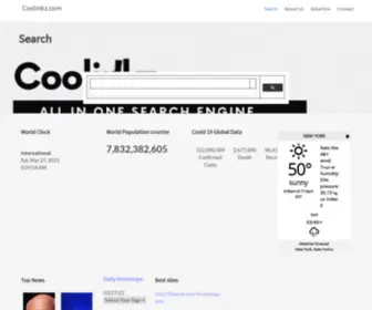 Coolinkz.com(All in one Search Engine) Screenshot