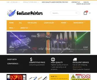 Coollaserpointers.com(Red, Green, Blue, Violet 5mW to 5W Laser pens & Laser Pointers & High Powered Burning Lasers & Powerful Lasers & Burning Lasers) Screenshot