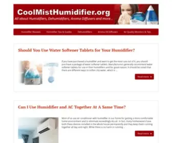 Coolmisthumidifier.org(Brands, Reviews and How To's) Screenshot