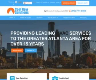 Coolnowsolutions.com(AC & Heating Services) Screenshot